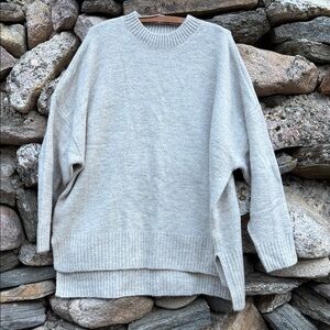 🤍 Vero Moda Oversized Soft Knit Sweater – Women’s 2X – Hi-Low Hem - Cream🤍